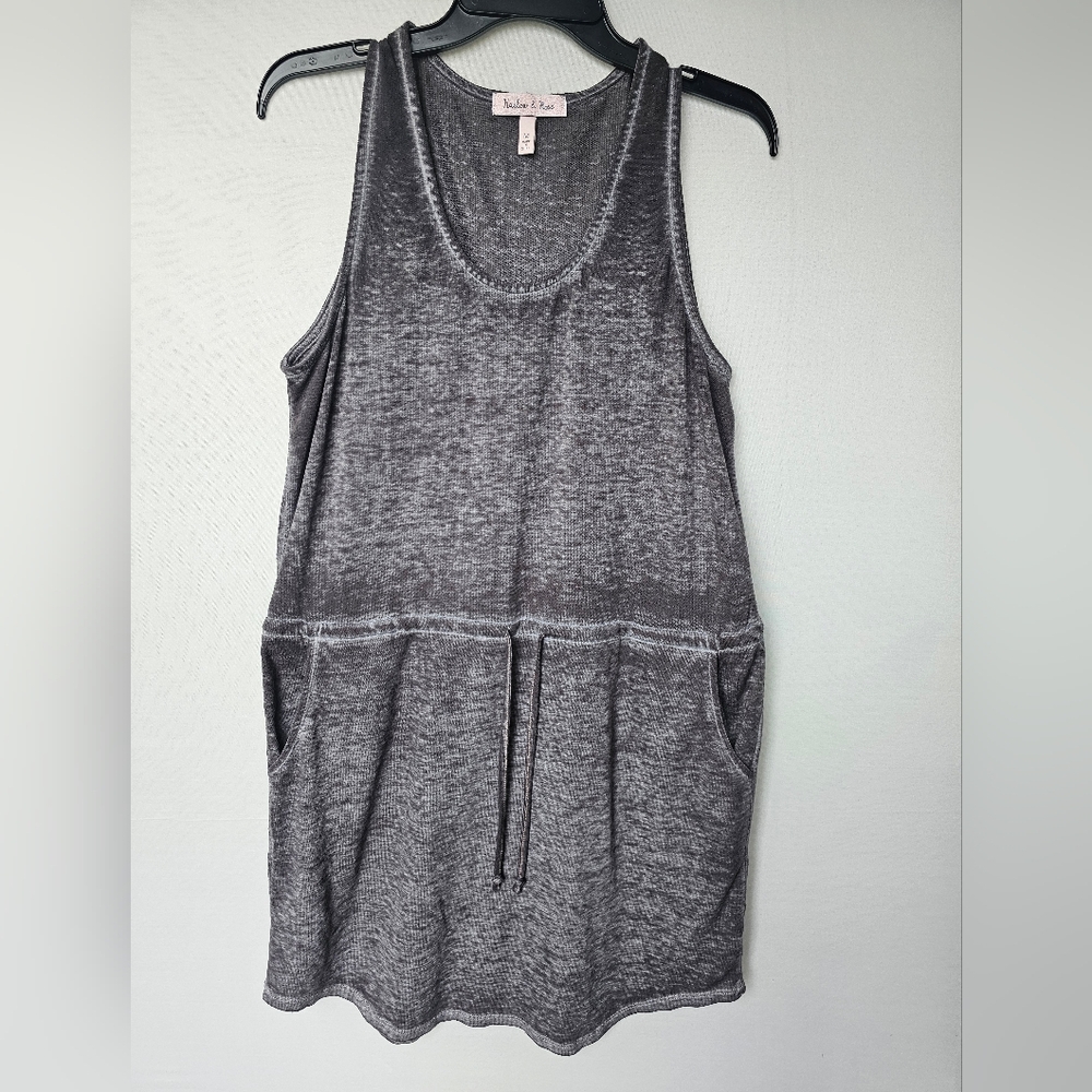 Harlow & Rose Gray Acid Wash Tank Dress / Romper